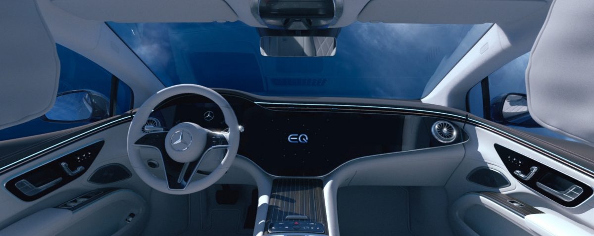 interior bord panou fata Mercedes Benz EQS coupe